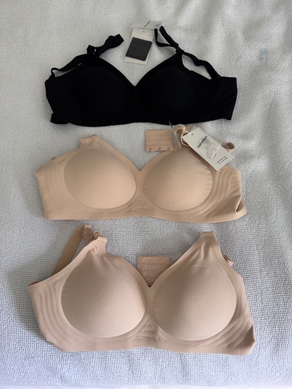 3-pack Maternique nursing bras
